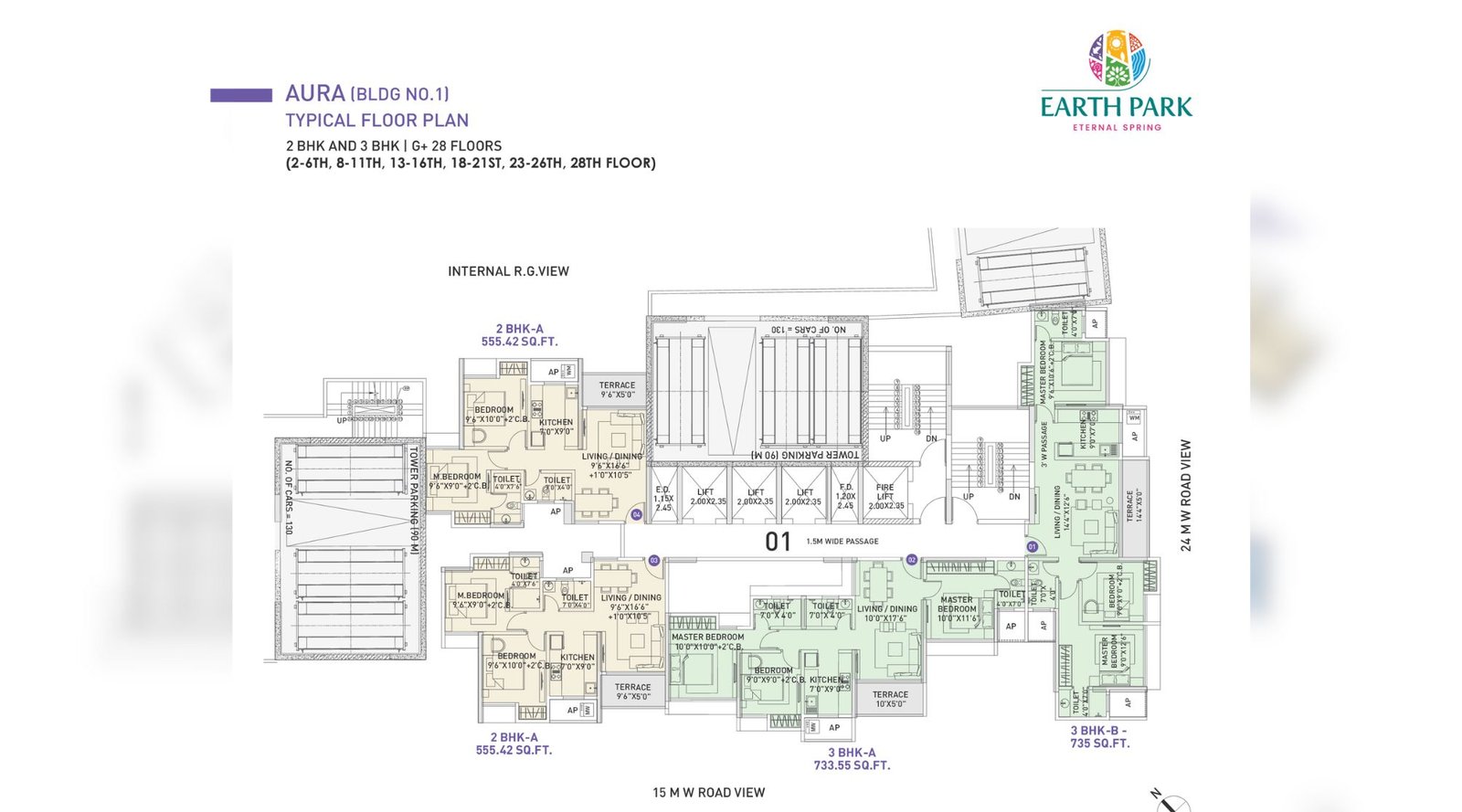 Raunak-Earth-Park-Typical-Floor-Plan
